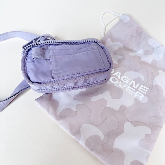 Dagne Dover Mara Neoprene Lilac Phone Sling Crossbody Bag Air Mesh Slip Pocket - Picture 6 of 13